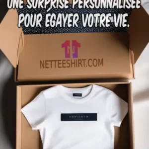 Box T-shirt Personnalisé en Polyester Touché Coton