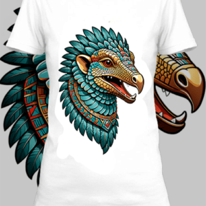 T-shirt personnalisé blanc pangolin aztec 6