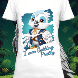 T-shirt personnalisé blanc white cockatoo 2