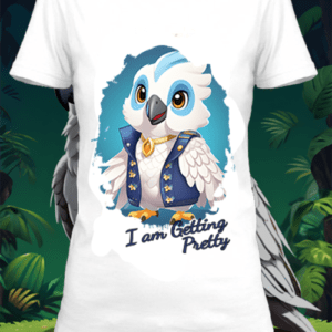 T-shirt personnalisé blanc white cockatoo 3