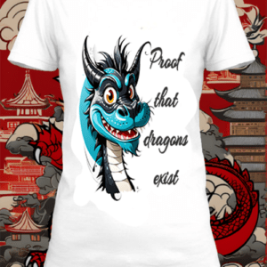 Chinese dragon 1 box T-shirt  blanc  personnalisé