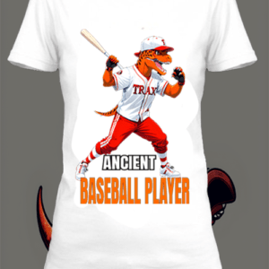 baseball dino 5 box T-shirt  blanc  personnalisé