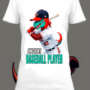 baseball dino 6 box T-shirt  blanc  personnalisé