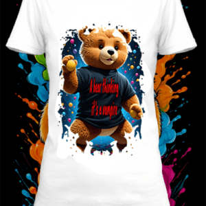 teddy bear 4 box T-shirt  blanc  personnalisé
