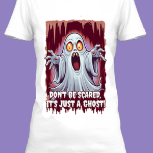 n t-shirt blanc imprimé avec Des illustrations d'Halloween by netteeshirt.com