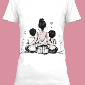 T-shirt émouvant avec un design de famille.