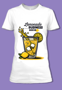 T-shirt "Lemonade Business" pour les entrepreneurs.