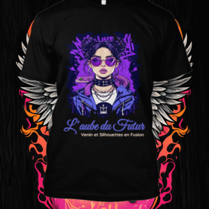 Adoptez l’attitude urbaine et futuriste avec cette héroïne cyberpunk au regard perçant, drapée d’un serpent violet. Un design néon qui brille dans l’ombre et éveille votre force intérieure.
