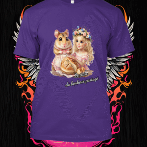 Petite fille et hamster boulangers complices