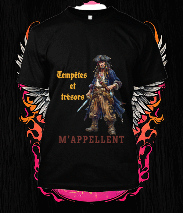 Pirate redoutable aux trésors cachés design