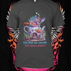 Théière corail maison des poissons clown