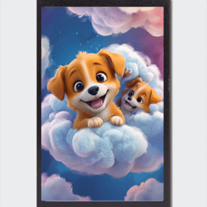 Chiots Cachés dans Nuages
