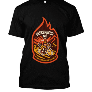 t-shirt-design – Flamme vive dans la descente