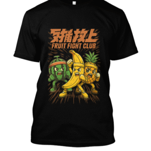 t-shirt-design – Fruit Fight Club en pleine bataille