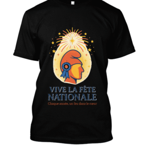 t-shirt-design – Flamme républicaine sous les étoiles