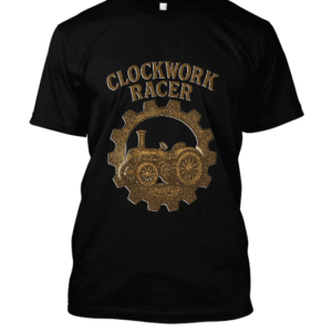 t-shirt-design – Course d'engrenages et vapeur