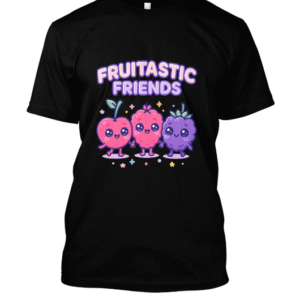 t-shirt-design – Trois petits fruits et l’amitié cosmique