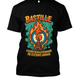 t-shirt-design – Flamme rouge bleue inextinguible