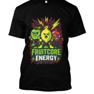 t-shirt-design – Fruits survoltés et tonus atomique