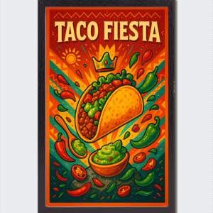 Mug personnalisé Explosion festive du taco royal
