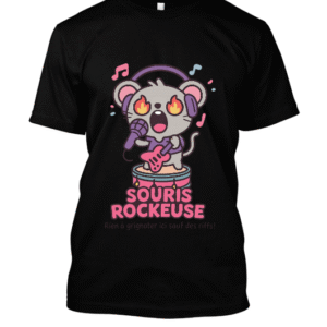 t-shirt-design – Riffs enflammés sous petites pattes