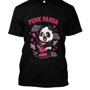t-shirt-design – Colère douce d’un panda punk