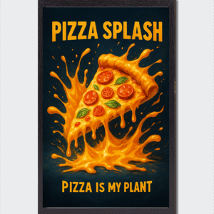Cadre photo Explosion gourmande tranche de pizza