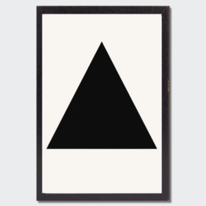 t-shirt-design – Triangle noir minimalisme abstrait