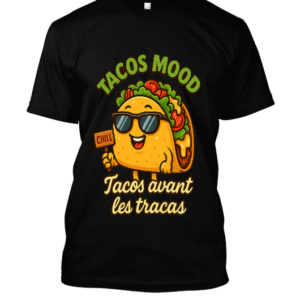 t-shirt-design – Tacos joyeux contre les tracas