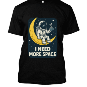 t-shirt-design – Pause café sur la Lune