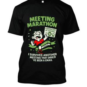 t-shirt-design – Marathonien des réunions inutiles