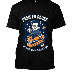 t-shirt-design – Âme flottante au bureau spatial