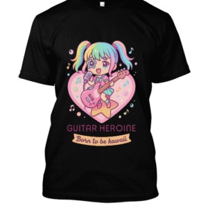 t-shirt-design – Arc-en-ciel sur six cordes