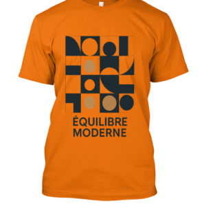 t-shirt-design – Équilibre moderne abstrait design géométrique