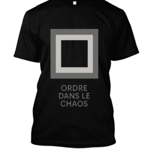 t-shirt-design – Ordre chaos équilibre art géométrique