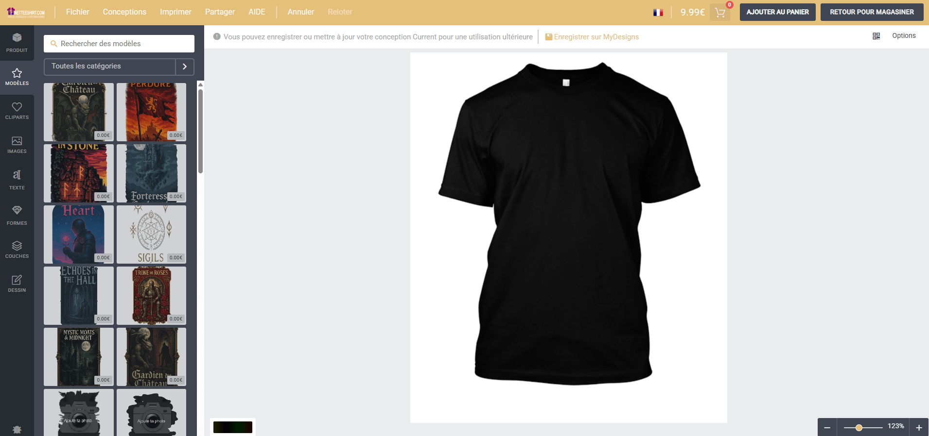 plate-forme netteeshirt