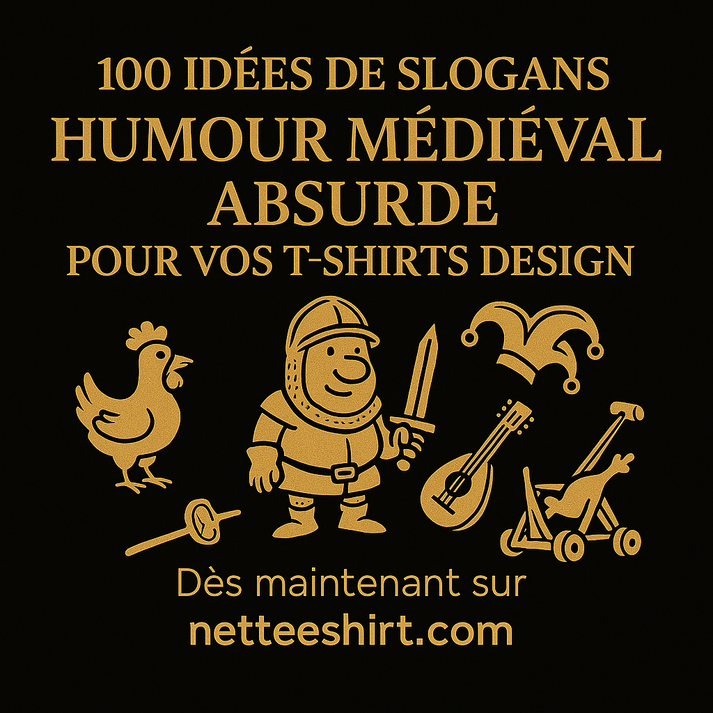 100 idées de slogans Humour médiéval absurde