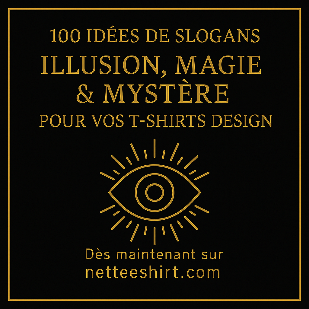 100 idées de slogans Illusion, Magie, Mystère