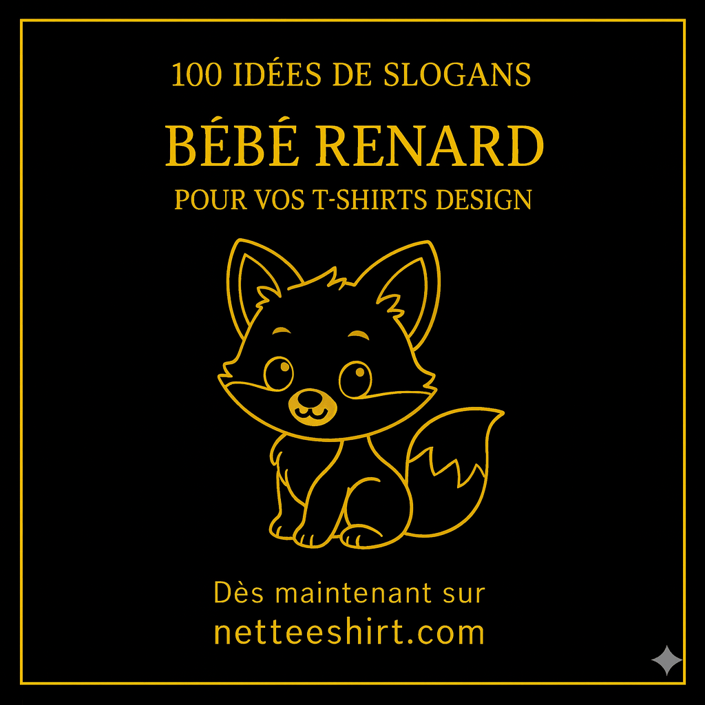 100 idées de slogans bébé renard