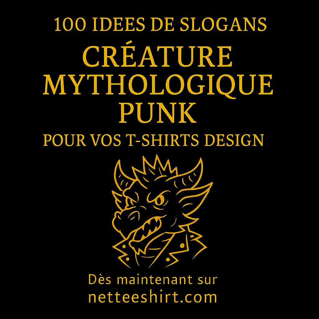 100 idées de slogans Créatures mythologiques punk