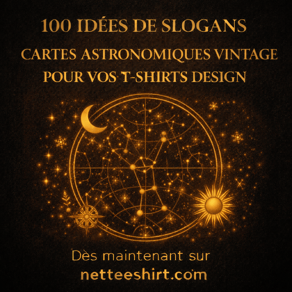 100 idées de slogans Cartes astronomiques vintage
