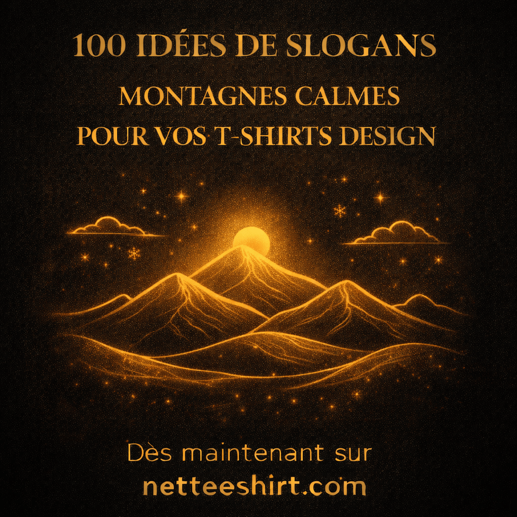 100 idées de slognans Montagnes calmes