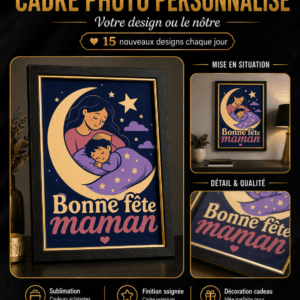 Cadre photo mural personnalisé avec votre design