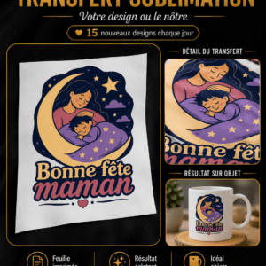 Transfert personnalisé DTF ou sublimation