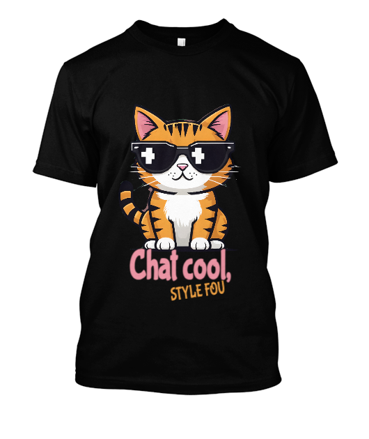 chat cool avec des lunettes 