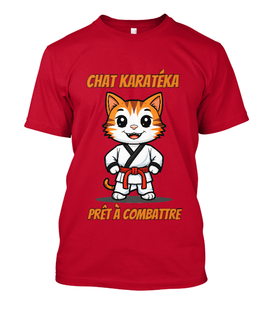 Chat karatéka prêt à combattre