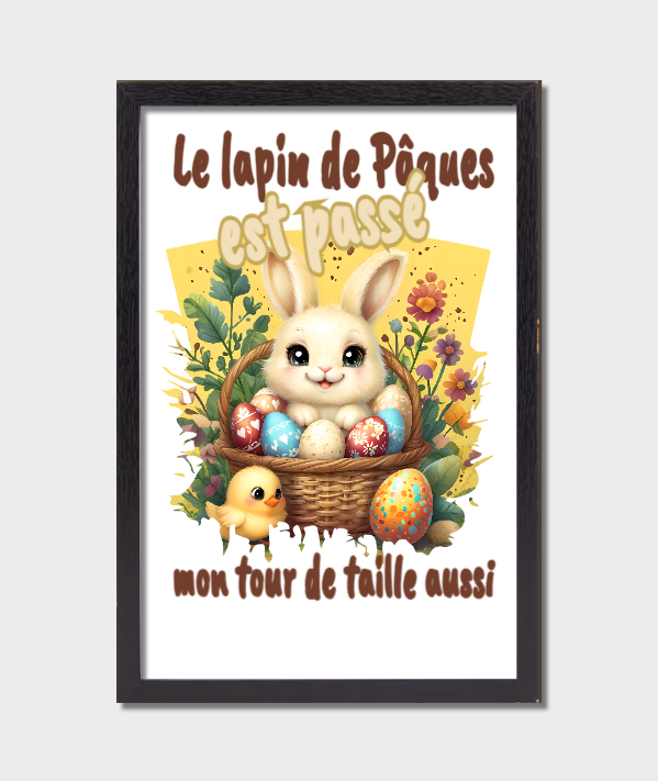 Le lapin de Pâques est passé, mon tour de taille aussi 