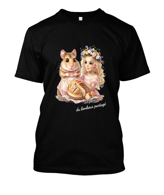 Petite fille et hamster boulangers complices