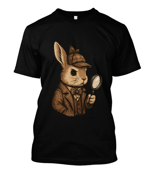 T-shirtDesign Mystère en terrier sous regard perçant brun