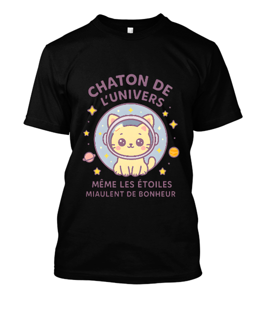 Chaton astronaute câlin du cosmos